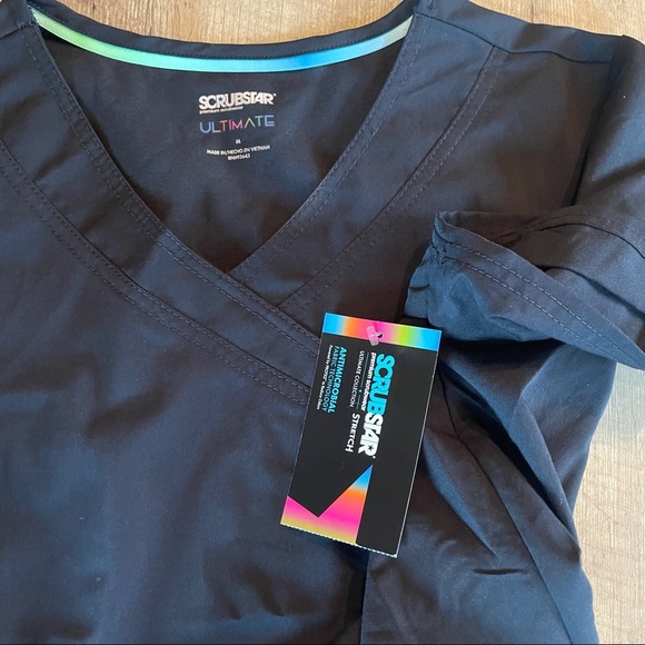 NWT Bundle X2 Womens Scrubstar Scrub Top Ultimate Collection - Picture 7 of 11